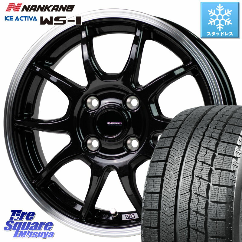 NANKANG TIRE WS-1 スタッドレス 80Q 2023年製 195/45R16 HotStuff G-SPEED P06 P-06 ホイール 16インチ 16 X 6.0J +45 4穴 100 ノート ルーミー