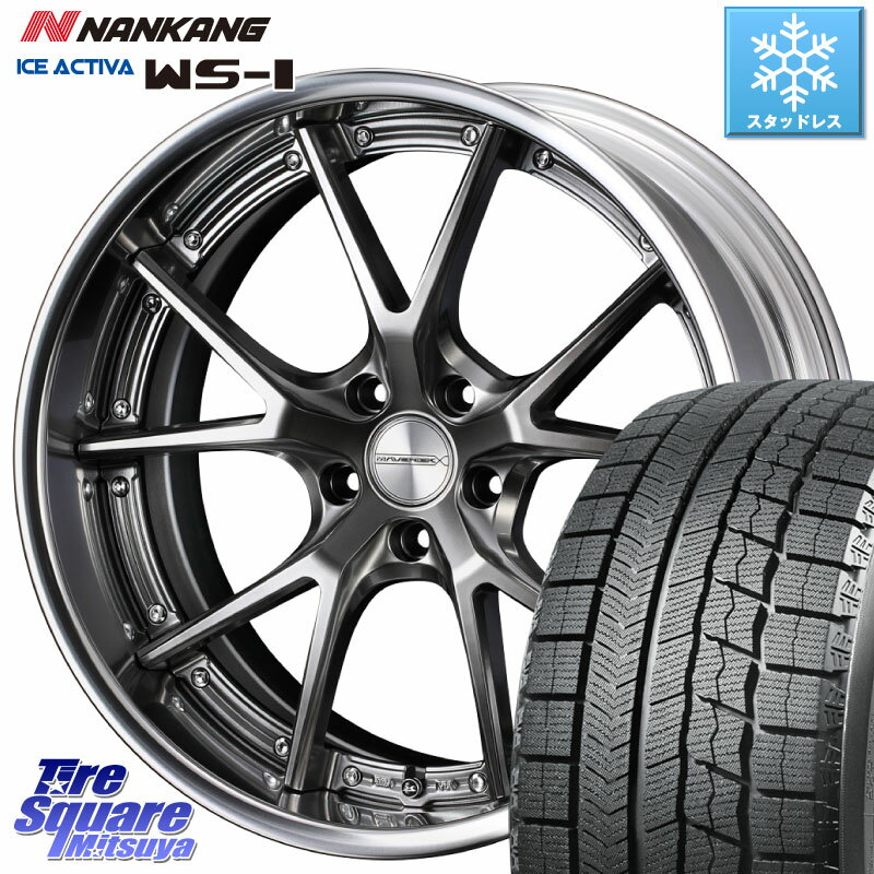 NANKANG TIRE WS-1 スタッドレス 94Q 2023年製 245/40R19 WEDS MAVERICK 905S PS LoDisk 19インチ 2ピース 19 X 8.5J +53 5穴 100 XV