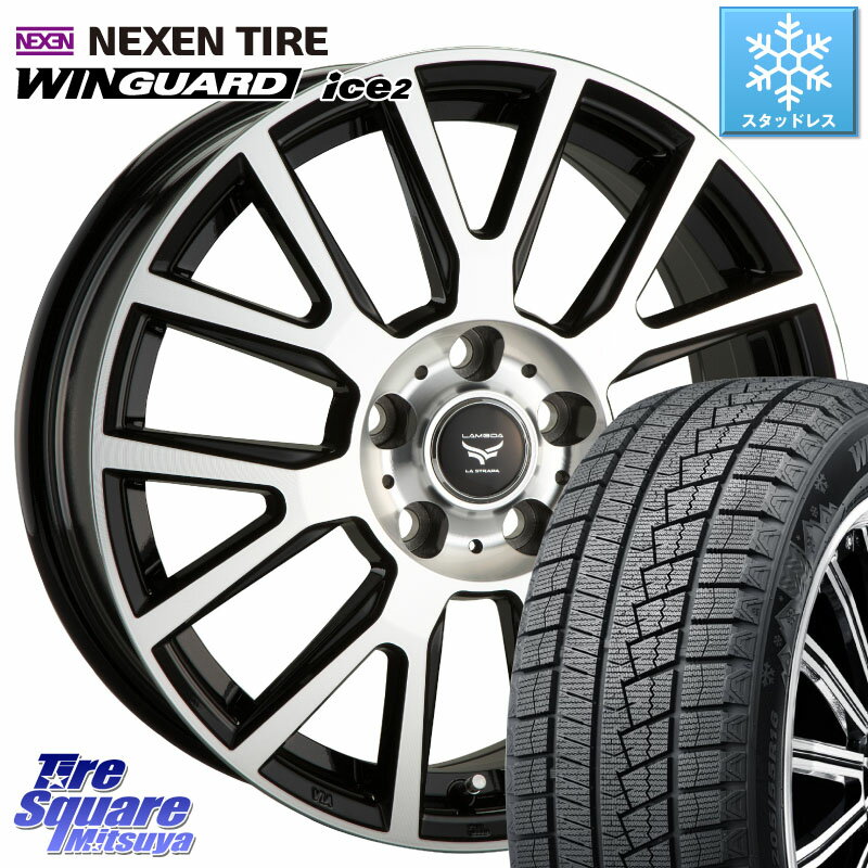 NEXEN ネクセン WINGUARD ice2 ウィンガードアイス 2023年製 スタッドレスタイヤ 225/45R18 阿部商会 ティラード ラムダ 18 X 7.5J +48 5穴 114.3 ステップワゴン