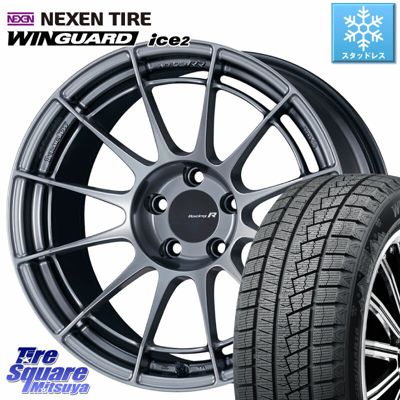 NEXEN ネクセン WINGUARD ice2 ウィンガードアイス 2023年製 スタッドレスタイヤ 215/45R17 ENKEI エンケイ Racing Revolution NT03RR ホイール 17 X 7.5J +40 5穴 100 プリウス 86