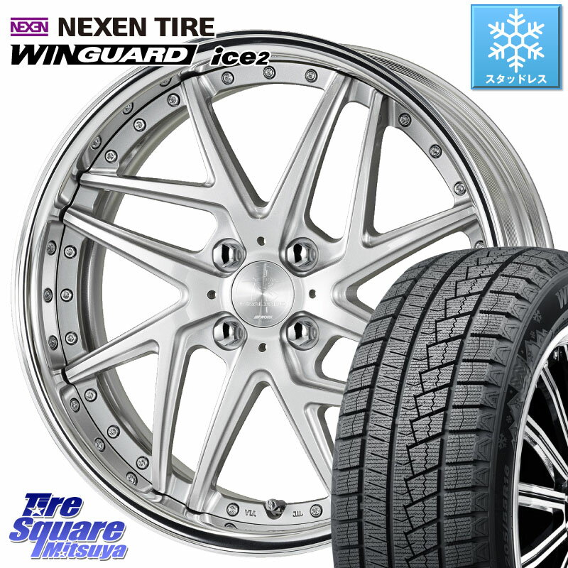 NEXEN ネクセン WINGUARD ice2 ウィンガードアイス 2023年製 スタッドレスタイヤ 215/45R17 WORK RIZALTADO MESH2 A Disk 17インチ 2ピース 17 X 7.0J +30 4穴 100