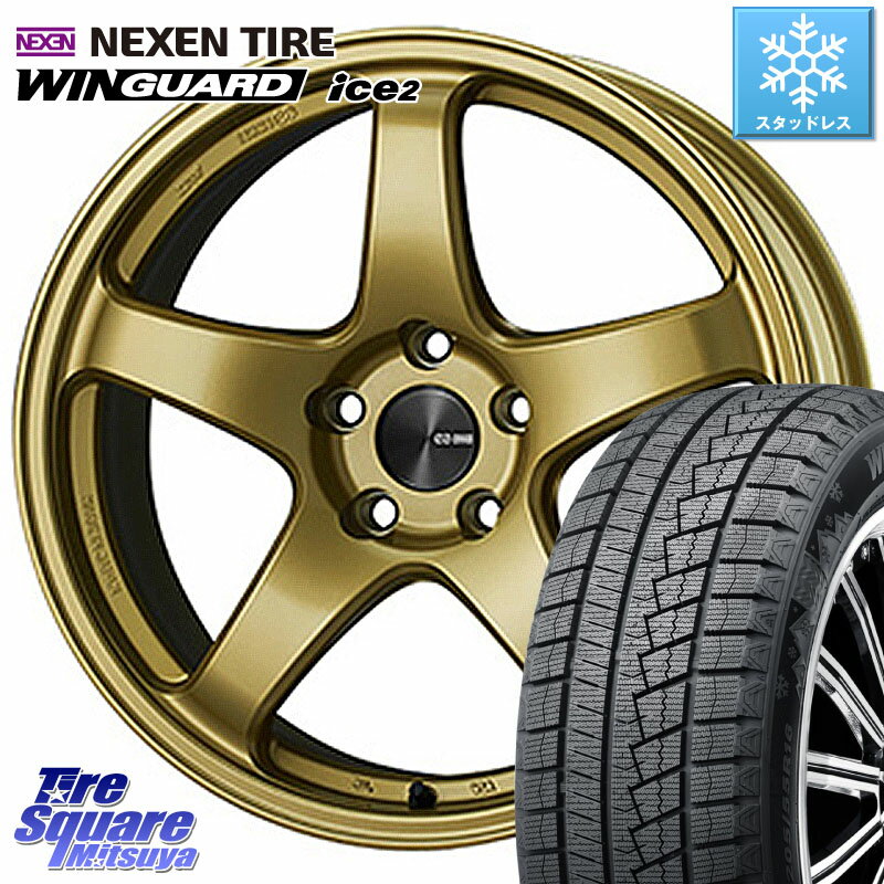 NEXEN ネクセン WINGUARD ice2 ウィンガードアイス 2023年製 スタッドレスタイヤ 215/50R17 ENKEI エンケイ PerformanceLine PF05 17インチ 17 X 7.5J +45 5穴 100