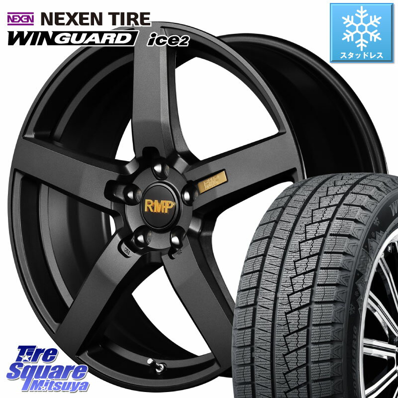 NEXEN ネクセン WINGUARD ice2 ウィンガードアイス 2023年製 スタッドレスタイヤ 215/50R17 MANARAY MID RMP - 050F ホイール 17インチ 17 X 7.0J +40 5穴 114.3 リーフ