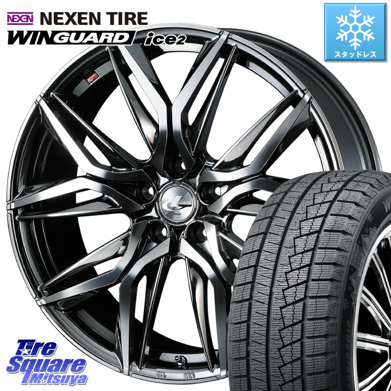 NEXEN ネクセン WINGUARD ice2 ウィンガードアイス 2023年製 スタッドレスタイヤ 225/45R18 WEDS 40827 レオニス LEONIS LM BMCMC 18インチ 18 X 7.0J +55 5穴 114.3 レヴォーグ