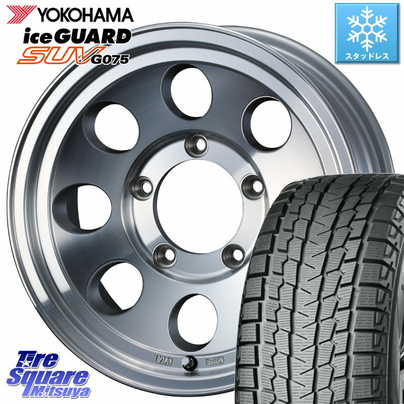 YOKOHAMA R1586 iceGUARD SUV G075 アイスガード ヨコハマ スタッドレス 215/70R15 WEDS JIMLINE TYPE2 POL 15インチ 15 X 6.0J +0 5穴 139.7 シエラ