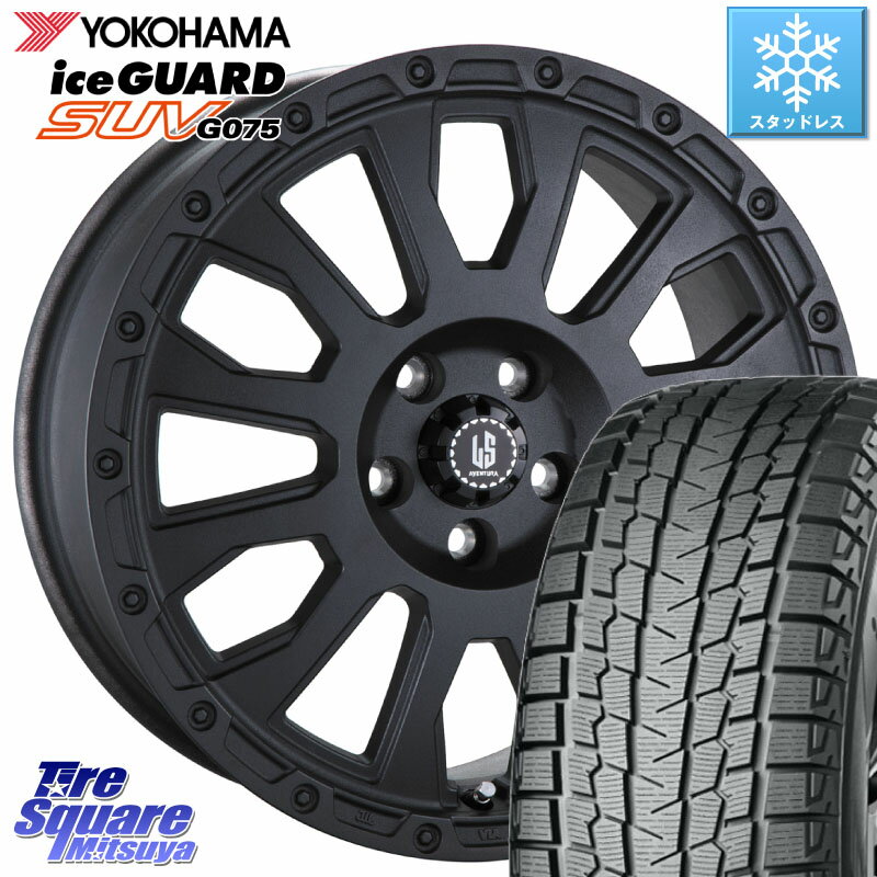 YOKOHAMA E5368 iceGUARD SUV G075 アイスガード ヨコハマ スタッドレス 285/70R17 阿部商会 LA STRADA AVENTURA アヴェンチュラ BK 17インチ 17 X 7.5J +40 5穴 127 ジープ ラングラー JK JL