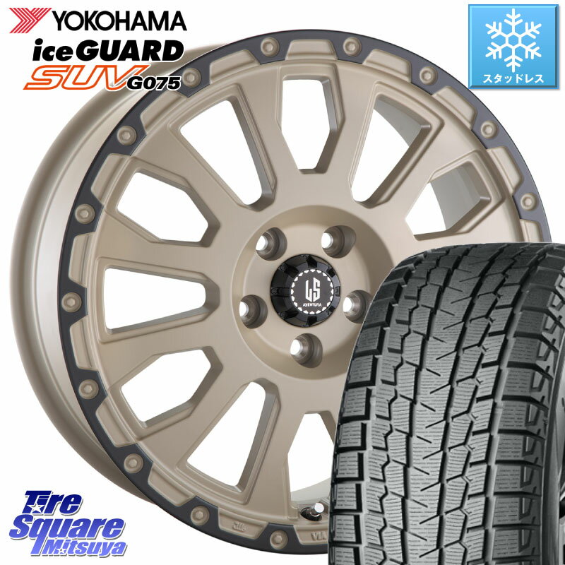 YOKOHAMA R1579 iceGUARD SUV G075 アイスガード ヨコハマ スタッドレス 255/55R18 阿部商会 LA STRADA AVENTURA アヴェンチュラ GAR 18インチ 18 X 8.0J +40 5穴 114.3