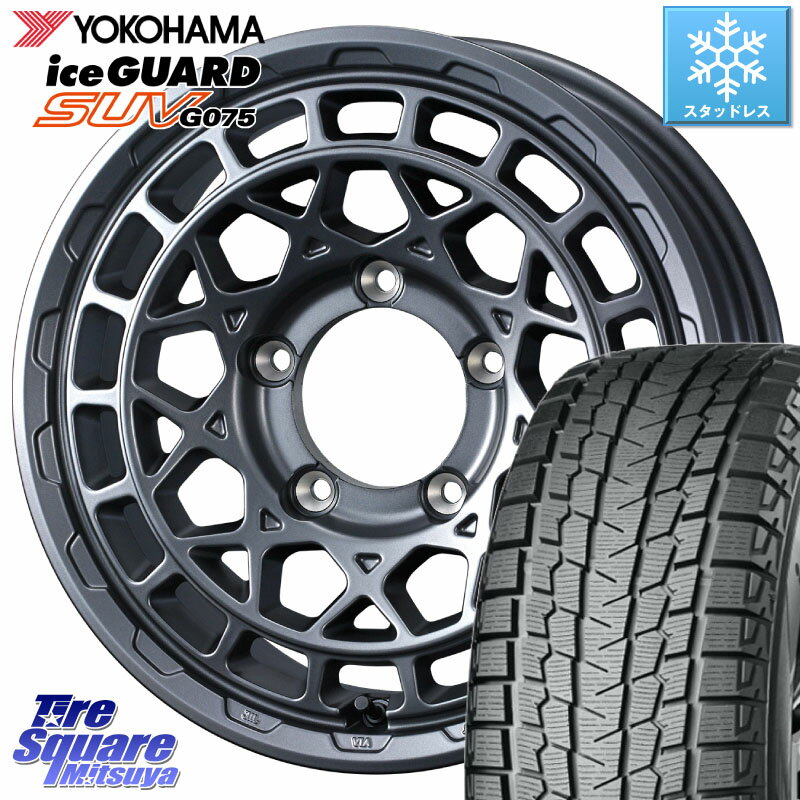 YOKOHAMA R1576 iceGUARD SUV G075 アイスガード ヨコハマ スタッドレス 175/80R16 WEDS MUDVANCE X TYPE M ホイール 16インチ 16 X 5.5J +22 5穴 139.7 ジムニー