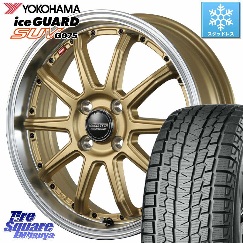 YOKOHAMA R1572 iceGUARD SUV G075 アイスガード ヨコハマ スタッドレス 215/70R16 BLEST Bahns Tech S10-DP ホイール 16 X 6.0J +45 5穴 100 アウトバック