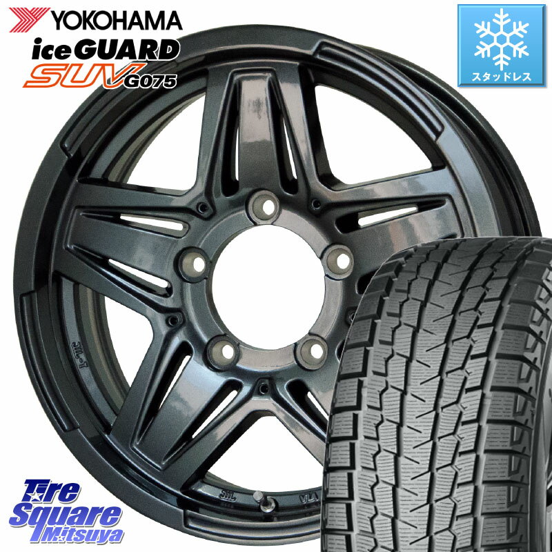 YOKOHAMA R1594 iceGUARD SUV G075 アイスガード ヨコハマ スタッドレス 235/70R16 HotStuff マッドクロス JB-01 JB01 (GM) ホイール 16インチ 16 X 5.5J +20 5穴 139.7 ジムニー