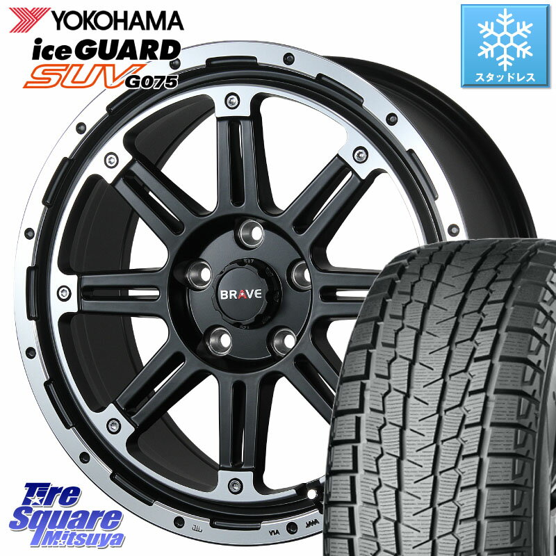 YOKOHAMA R1572 iceGUARD SUV G075 アイスガード ヨコハマ スタッドレス 215/70R16 BLEST Bahns Tech BRAVE-Stream ホイール 16インチ 16 X 7.0J +45 5穴 114.3