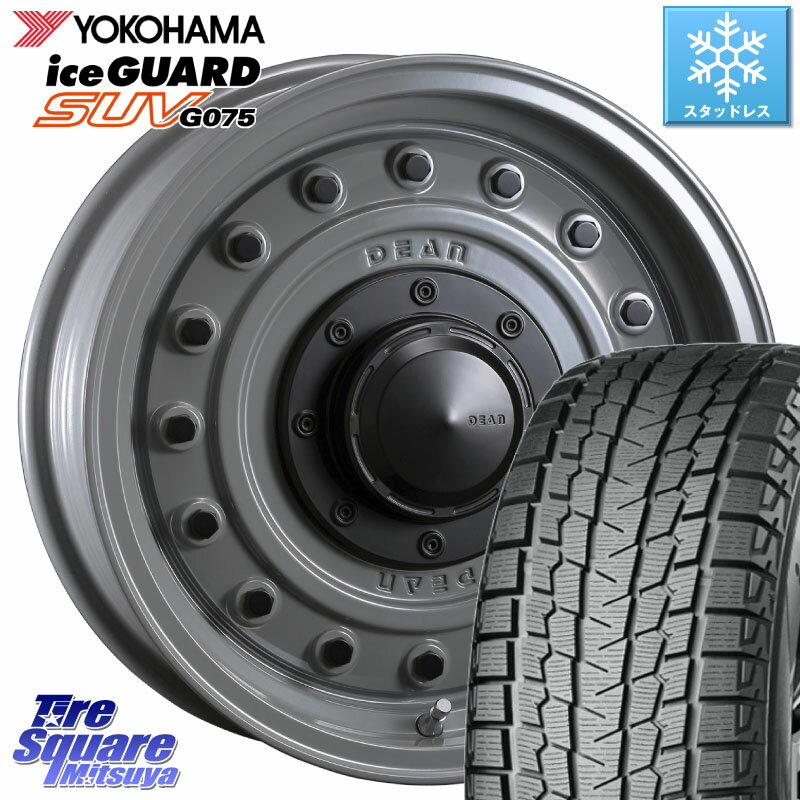 YOKOHAMA R1595 iceGUARD SUV G075 アイスガード ヨコハマ スタッドレス 195/80R15 CRIMSON ディーン コロラド インセット-5 15インチ 15 X 6.0J +0 5穴 139.7 シエラ