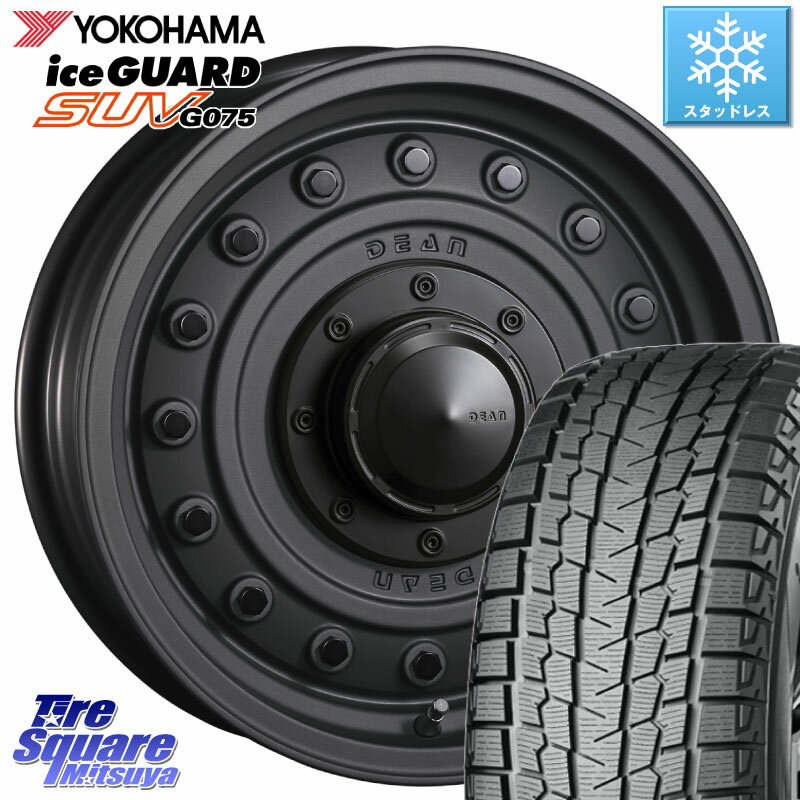 YOKOHAMA R1595 iceGUARD SUV G075 アイスガード ヨコハマ スタッドレス 195/80R15 CRIMSON ディーン コロラド インセット-5 15 X 6.0J +0 5穴 139.7 シエラ