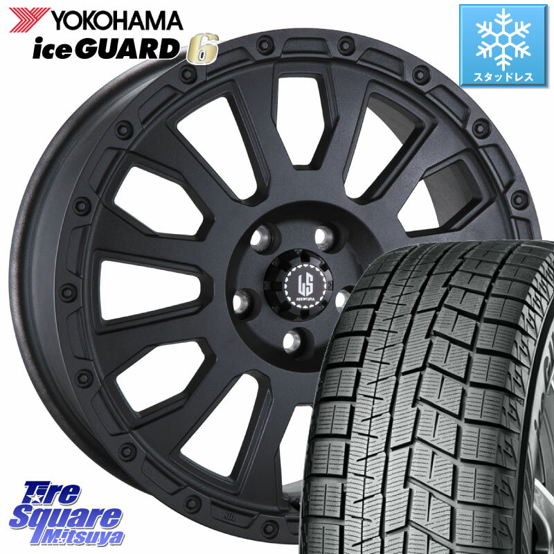 YOKOHAMA R2766 iceGUARD6 ig60 アイスガード ヨコハマ スタッドレス 215/65R16 阿部商会 LA STRADA AVENTURA アヴェンチュラ BK 16インチ 16 X 7.0J(US) +40 5穴 110