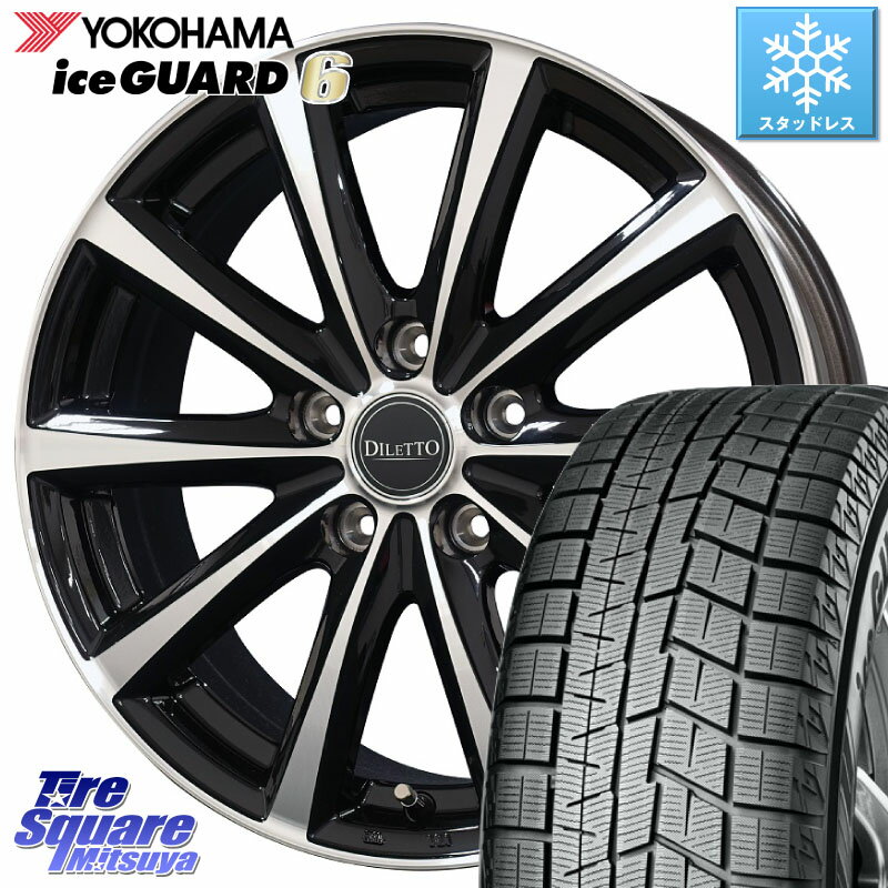 YOKOHAMA R2764 iceGUARD6 ig60 96Q XL アイスガード ヨコハマ スタッドレス 205/60R16 コスミック DILETTO M10 ディレット ホイール 16インチ 16 X 6.5J +45 5穴 100