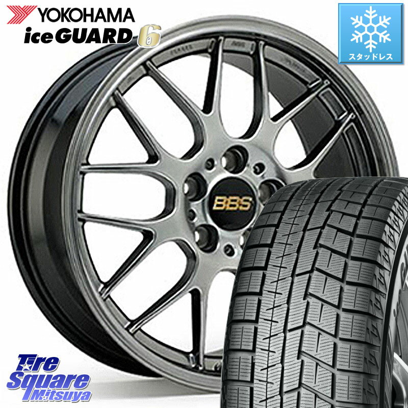 YOKOHAMA R3033 iceGUARD6 ig60 アイスガード ヨコハマ スタッドレス 225/60R17 BBS RG-R 鍛造1ピース ホイール 17インチ 17 X 7.5J +38 5穴 114.3 アルファード デリカ D5 D:5