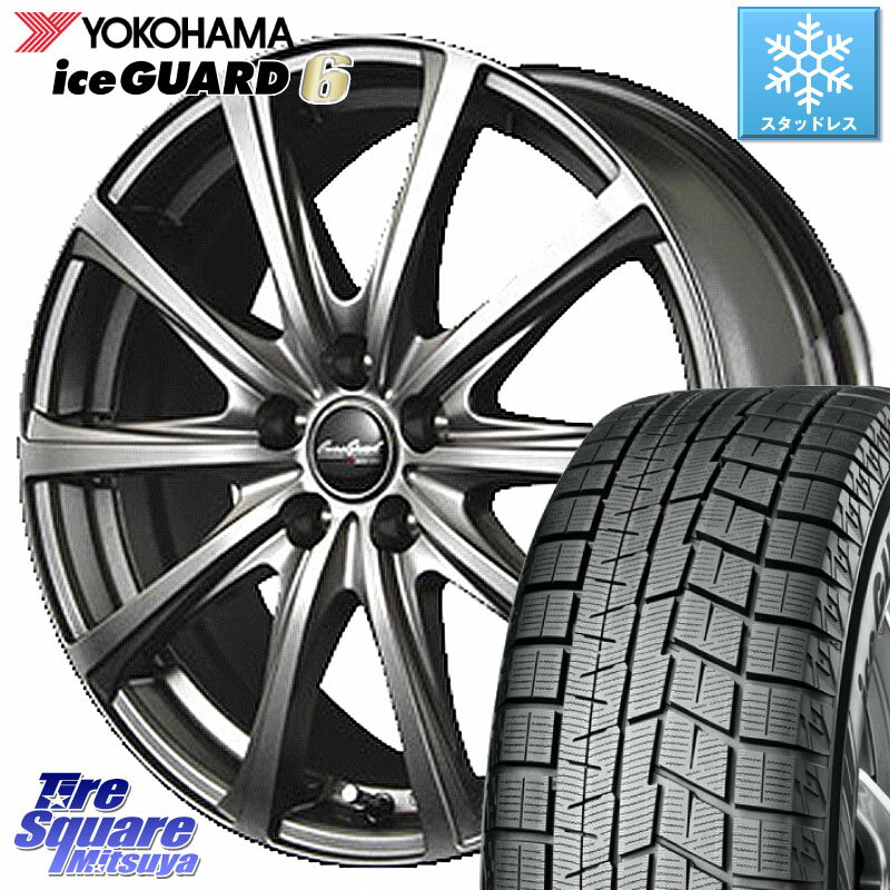 YOKOHAMA R2768 iceGUARD6 ig60 アイスガード ヨコハマ スタッドレス 215/55R17 MANARAY 【欠品次回8月下-9月上旬予定】MID EuroSpeed ユーロスピード V25 平座仕様(トヨタ車専用) 17インチ 17 X 7.0J +37 5穴 114.3 カムリ