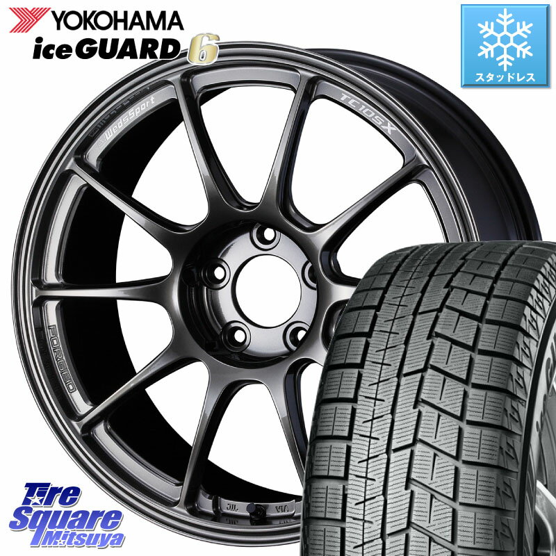 YOKOHAMA R2847 iceGUARD6 ig60 アイスガード ヨコハマ スタッドレス 215/50R17 WEDS 74102 TC105X FORGED 鍛造 ウェッズ スポーツ ホイール 17インチ 17 X 7.5J +44 5穴 100