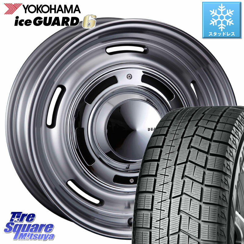 YOKOHAMA R2847 iceGUARD6 ig60 アイスガード ヨコハマ スタッドレス 215/50R17 CRIMSON ディーン クロスカントリー グレー 17インチ 17 X 7.0J +47 5穴 114.3 MAZDA3 インプレッサ リーフ レヴォーグ