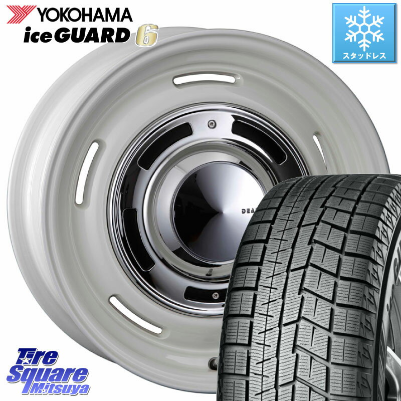 YOKOHAMA R2840 iceGUARD6 ig60 アイスガード ヨコハマ スタッドレス 165/55R14 CRIMSON ディーン クロスカントリー ホワイト 14インチ 14 X 4.5J +43 4穴 100 ゼスト