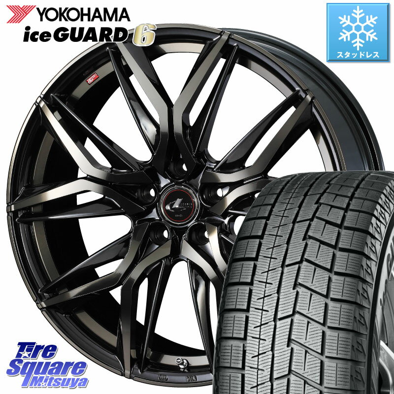 YOKOHAMA R2830 iceGUARD6 ig60 アイスガード ヨコハマ スタッドレス 185/65R15 WEDS 40782 レオニス LEONIS LM PBMCTI 15インチ 15 X 6.0J +45 5穴 100 シエンタ プリウス