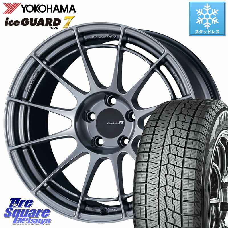 YOKOHAMA R7121 ice GUARD7 IG70 アイスガード スタッドレス 215/55R17 ENKEI エンケイ Racing Revolution NT03RR ホイール 17 X 7.0J +48 5穴 114.3 ヴェゼル カムリ