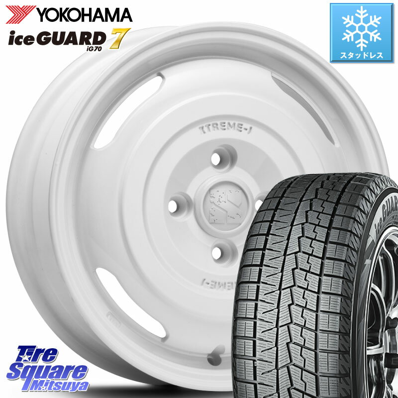 YOKOHAMA R7119 ice GUARD7 IG70 アイスガード スタッドレス 165/70R14 MLJ JOURNEY ジャーニー XTREME-J エクストリームJ ホイール 14インチ 14 X 4.5J +43 4穴 100 ハスラー ソリオ