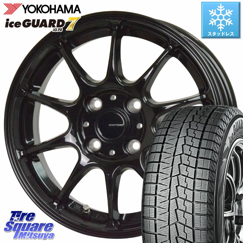 YOKOHAMA R7107 ice GUARD7 IG70 アイスガード スタッドレス 185/55R16 HotStuff G.SPEED G-07 ホイール 16インチ 16 X 6.0J +43 4穴 100 フィット ヤリス