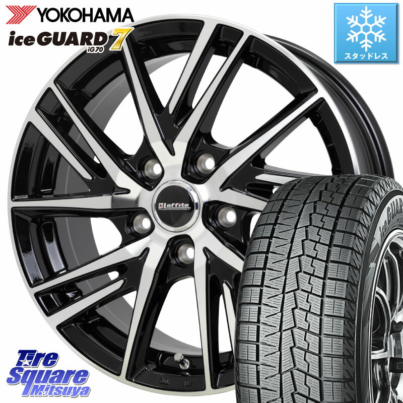 YOKOHAMA R7128 ice GUARD7 IG70 アイスガード スタッドレス 225/50R17 HotStuff ラフィット LW06-2 LW-06-2 ホイール 17インチ 17 X 7.0J +48 5穴 114.3 WRX S4