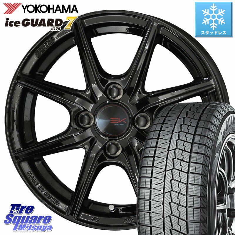 YOKOHAMA R7118 ice GUARD7 IG70 アイスガード スタッドレス 175/65R14 KYOHO SEIN EK ザインEK ホイール 14インチ 14 X 5.5J +43 4穴 100 フィット サクシード