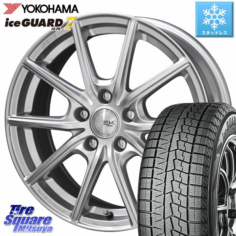 YOKOHAMA R7117 ice GUARD7 IG70 アイスガード スタッドレス 215/60R17 KYOHO SEIN EK ザインEK ホイール 17インチ 17 X 7.0J +42 5穴 114.3 アルファード エクストレイル CX-30 UX カローラクロス