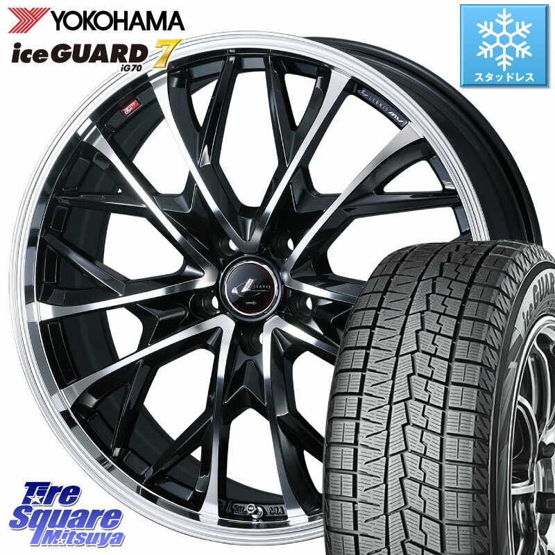 YOKOHAMA R7171 ice GUARD7 IG70 アイスガード スタッドレス 235/40R19 WEDS LEONIS MV レオニス MV ホイール 19インチ 19 X 8.0J +43 5穴 114.3 カムリ