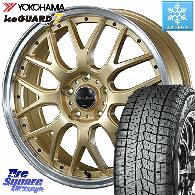 YOKOHAMA R8224 ice GUARD7 IG70 アイスガード スタッドレス 215/45R18 BLEST Eurosport Type815 ホイール 18インチ 18 X 7.0J +48 5穴 114.3 MAZDA3 インプレッサ VOXY