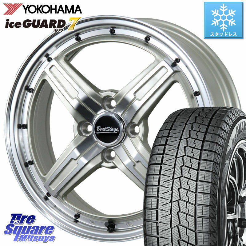 YOKOHAMA R7156 ice GUARD7 IG70 アイスガード スタッドレス 195/50R16 BLEST Beat Stage FS-C ホイール 16インチ 16 X 6.0J +48 4穴 100 フィット