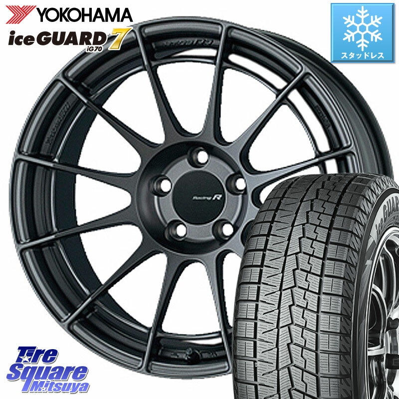 YOKOHAMA R7137 ice GUARD7 IG70 アイスガード スタッドレス 225/45R17 ENKEI エンケイ Racing Revolution NT03RR GM ホイール 17 X 7.5J(86 Brembo) +40 5穴 100 86 ブレンボキャリパー対応