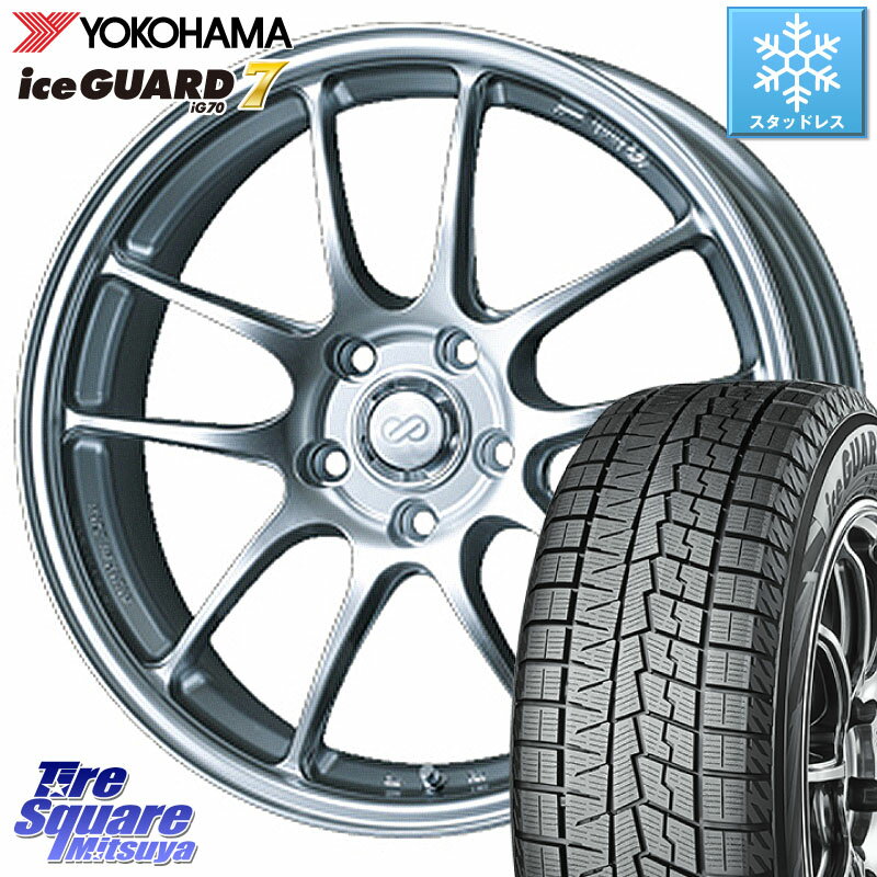 YOKOHAMA R7168 ice GUARD7 IG70 アイスガード スタッドレス 225/40R18 ENKEI エンケイ PerformanceLine PF01 ホイール 18 X 7.5J(86 Brembo) +38 5穴 100 86 ブレンボキャリパー対応