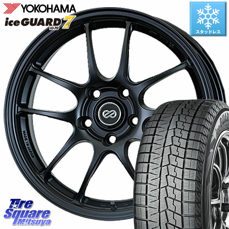 YOKOHAMA R7107 ice GUARD7 IG70 アイスガード スタッドレス 185/55R16 ENKEI エンケイ PerformanceLine PF01 ホイール 16 X 6.5J +42 4穴 100 フィット ヤリス