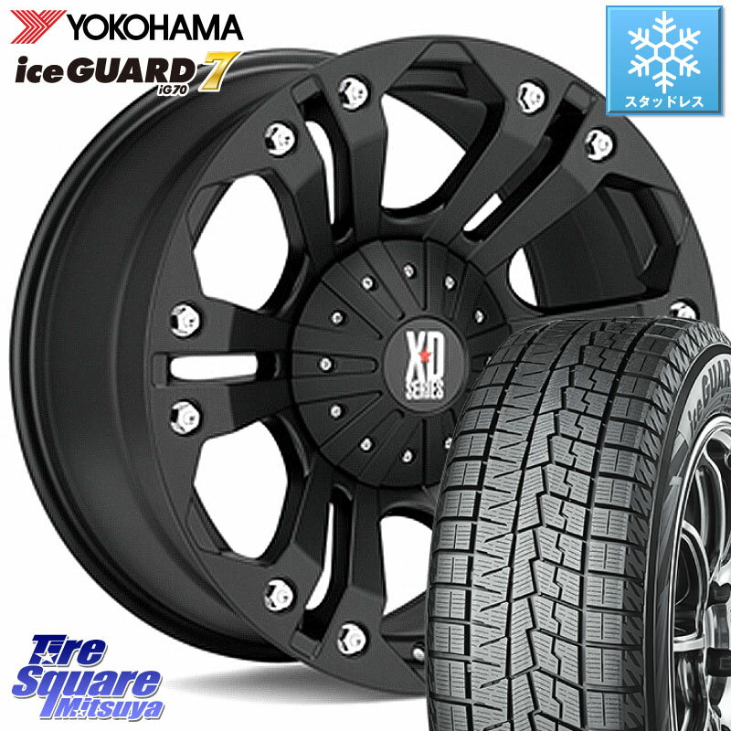 YOKOHAMA R7094 ice GUARD7 IG70 アイスガード スタッドレス 235/50R18 KMC XD778MONSTER ホイール 18インチ 18 X 9.0J(US) +35 5穴 114.3