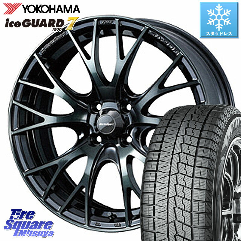 YOKOHAMA R7111 ice GUARD7 IG70 アイスガード スタッドレス 185/65R15 WEDS 72776 SA-20R SA20R ウェッズ スポーツ ホイール 15インチ 15 X 6.0J +38 4穴 100 アクア