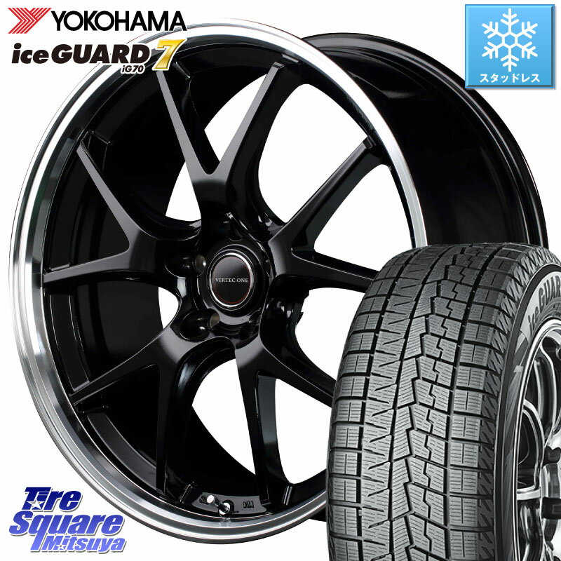 YOKOHAMA R8224 ice GUARD7 IG70 アイスガード スタッドレス 215/45R18 MANARAY MID VERTEC ONE EXE5 ホイール 18インチ 18 X 7.0J +48 5穴 114.3 セレナ MAZDA3 VOXY セレナ