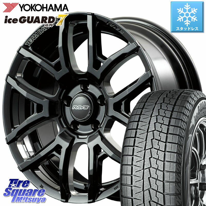 YOKOHAMA R7168 ice GUARD7 IG70 アイスガード スタッドレス 225/40R18 RAYS 【欠品次回8月末】 レイズ DAYTONA デイトナ F6 drive ホイール 18インチ 18 X 7.5J +43 5穴 114.3 ヤリス