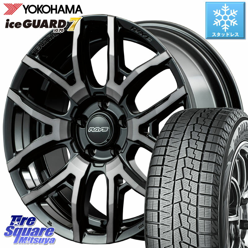 YOKOHAMA R7120 ice GUARD7 IG70 アイスガード スタッドレス 225/45R18 RAYS 【欠品次回7月末】 レイズ DAYTONA デイトナ F6 drive ホイール 18インチ 18 X 7.5J +38 5穴 114.3