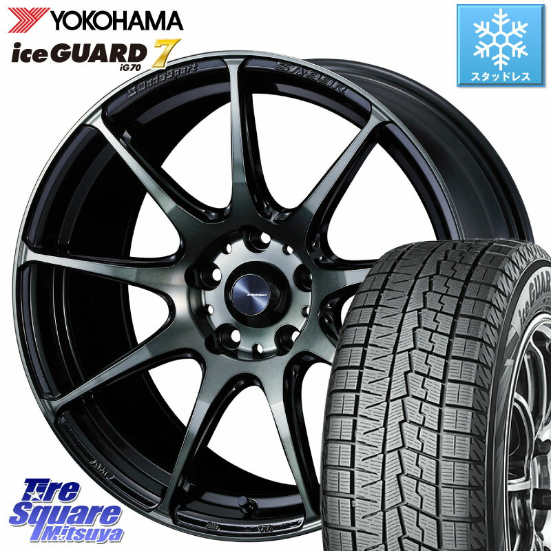 YOKOHAMA R7168 ice GUARD7 IG70 アイスガード スタッドレス 225/40R18 WEDS ウェッズ スポーツ SA99R SA-99R WBC 18インチ 18 X 7.5J(86 Brembo) +45 5穴 100 86 ブレンボキャリパー対応