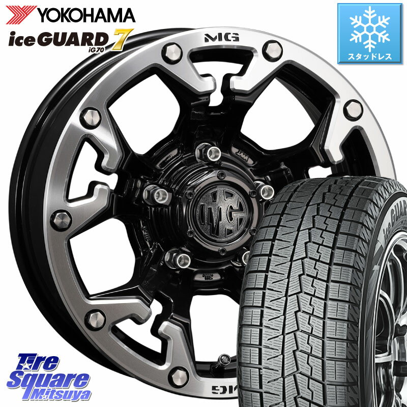 YOKOHAMA R7116 ice GUARD7 IG70 アイスガード スタッドレス 215/65R16 CRIMSON クリムソン GOLEM インセット-5 ゴーレム 16インチ 16 X 6.0J +0 5穴 139.7 ジムニー シエラ