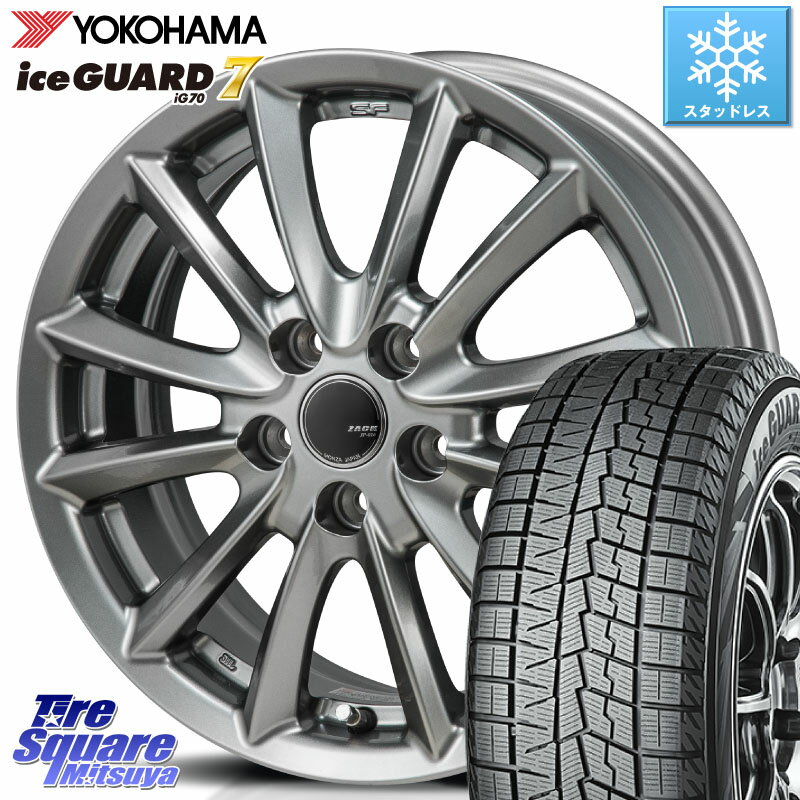 YOKOHAMA R7093 ice GUARD7 IG70 アイスガード スタッドレス 195/65R15 Japan三陽 ZACK JP-016 ホイール 15 X 6.0J +45 5穴 114.3