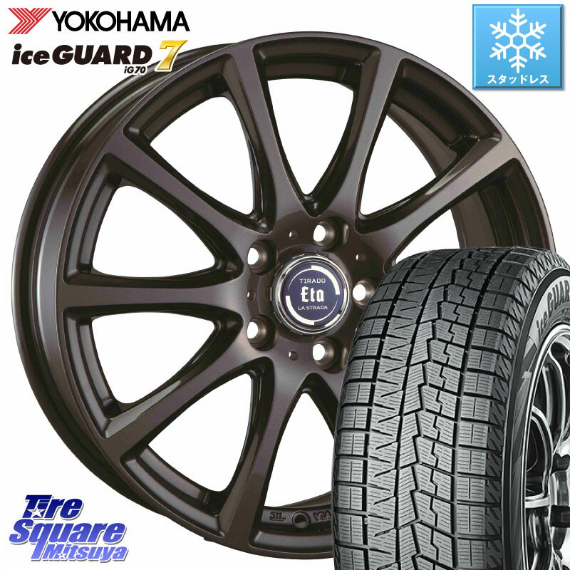 YOKOHAMA R7140 ice GUARD7 IG70 アイスガード スタッドレス 195/60R16 阿部商会 ティラード イータ 16 X 6.0J +40 5穴 100