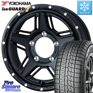 YOKOHAMA R7116 ice GUARD7 IG70 アイスガード スタッドレス 215/65R16 WEDS 40533 マッドヴァンス MUD VANCE 07 BK 16インチ 16 X 5.5J +22 5穴 139.7 ジムニー