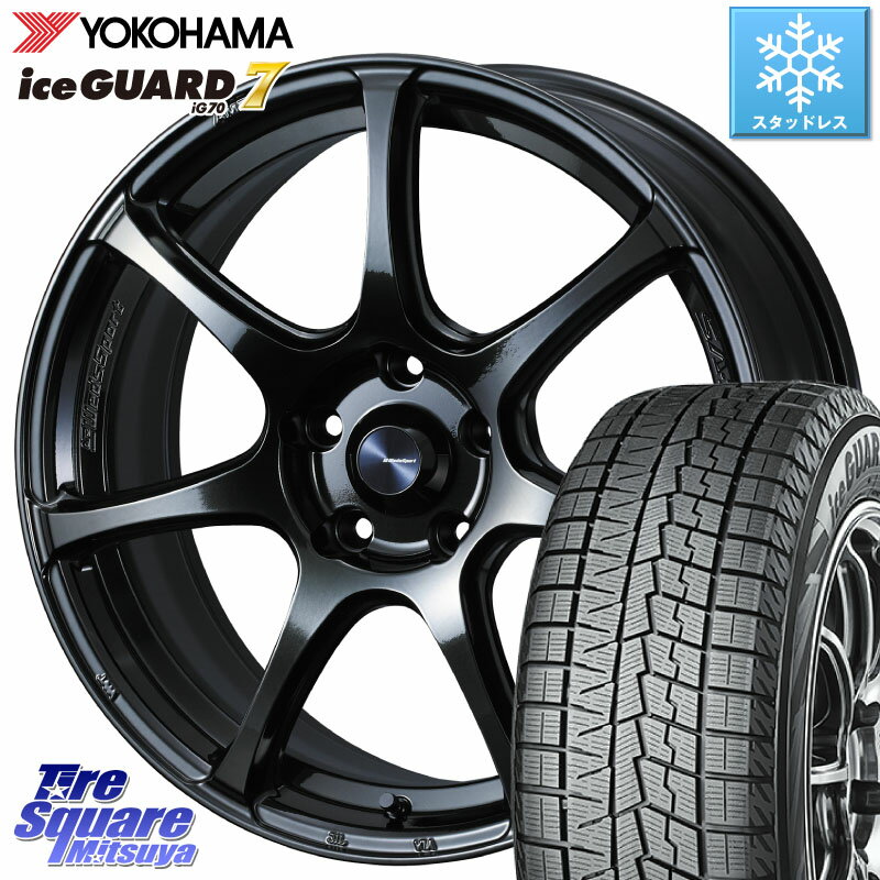 YOKOHAMA R8224 ice GUARD7 IG70 アイスガード スタッドレス 215/45R18 WEDS 74030 ウェッズ スポーツ SA75R SA-75R 18インチ 18 X 7.5J +45 5穴 114.3 MAZDA3 リーフ VOXY