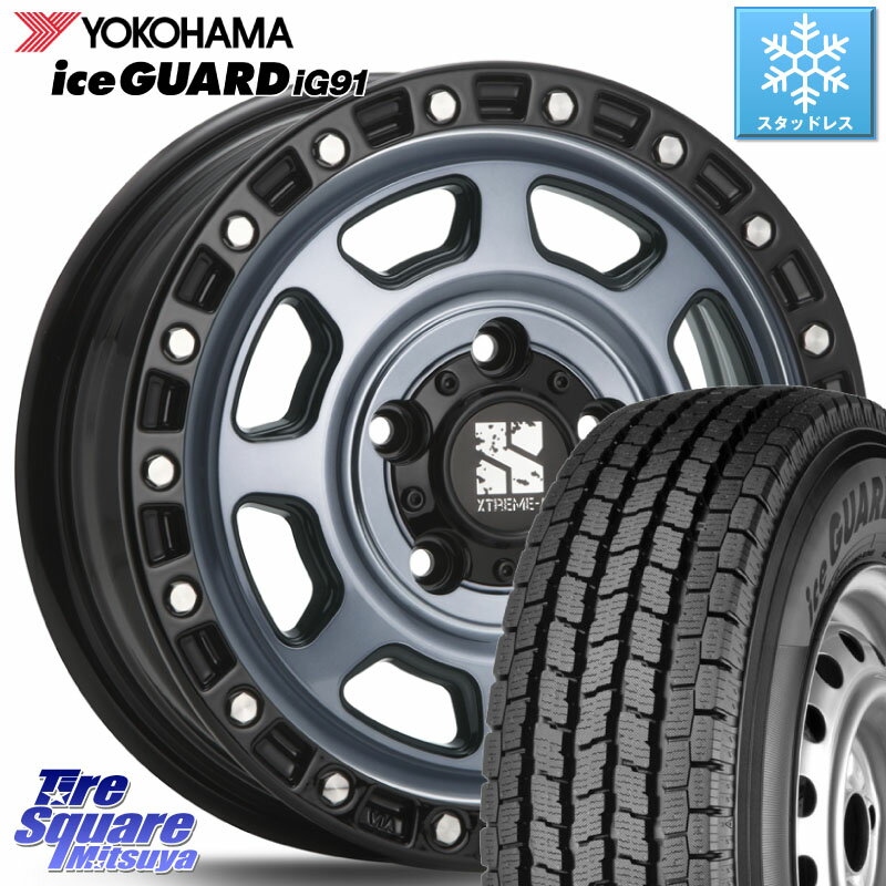 YOKOHAMA E4497 アイスガード iceGUARD ig91 スタッドレス forVAN 175/80R14 99*98 MLJ XJ07 XTREME-J 5H IND エクストリームJ 14インチ 14 X 5.0J +48 5穴 114.3