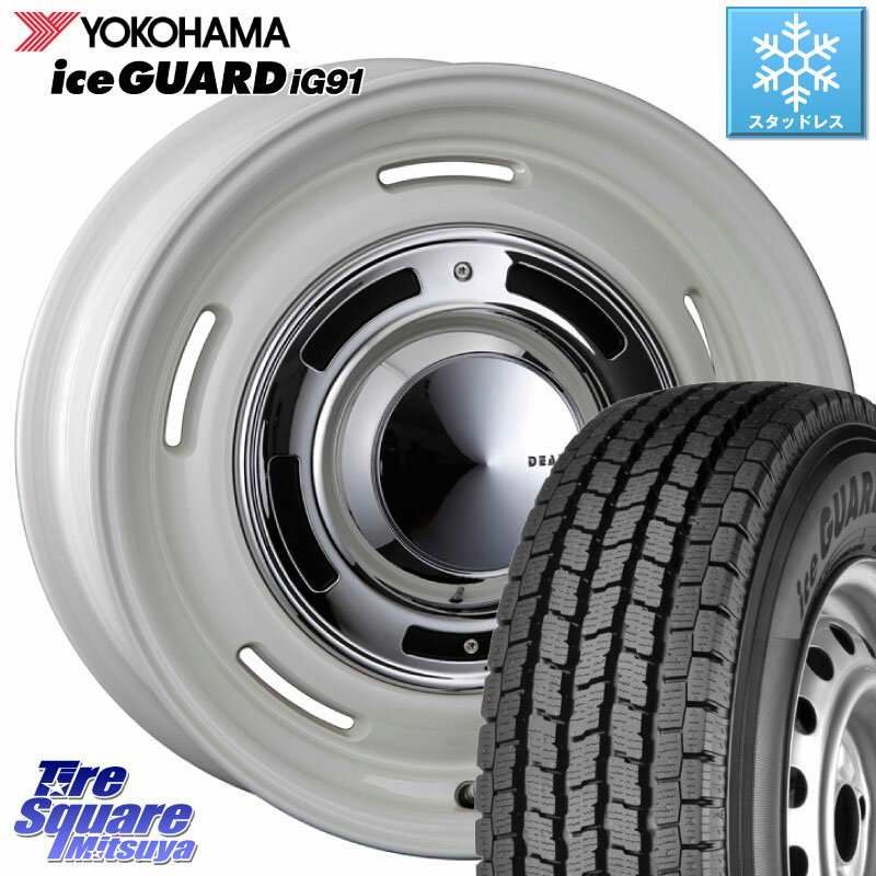 YOKOHAMA E4497 アイスガード iceGUARD ig91 スタッドレス forVAN 175/80R14 99*98 CRIMSON ディーン クロスカントリー ホイール 14インチ 14 X 5.0J +47 5穴 114.3